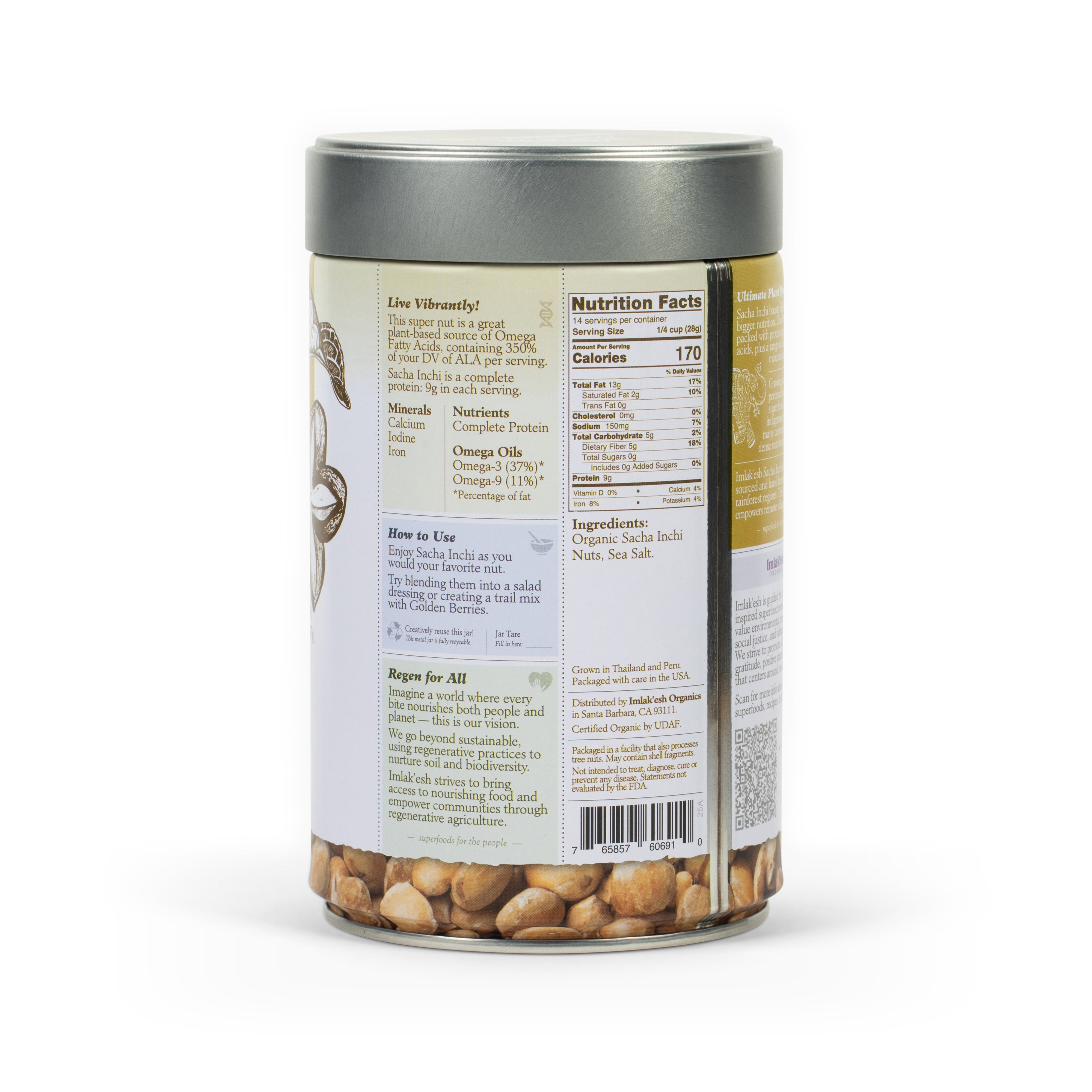 【ICHI】seed and soil Organic Sacha Inchi Nuts — Imlak'esh Organics